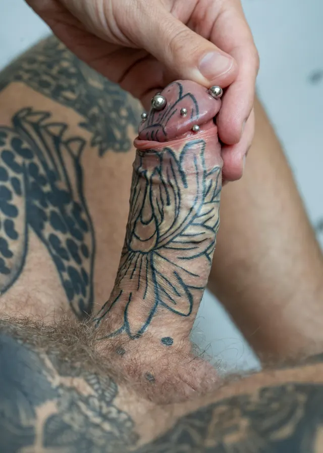 Magic cross, black tattoo, and double dydoes