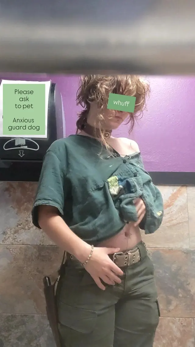 Swipe to get flashed by bro at work