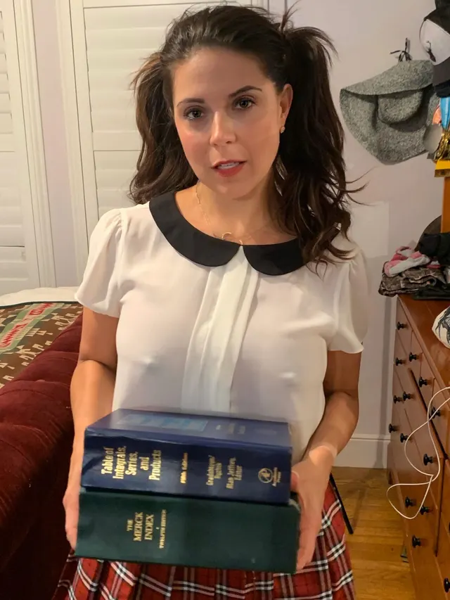 43[f] with my books for quantum mechanics & 2nd order partial differential equations, plus chemistry index from when I was in school. Is that nerdy for this page? (First post)