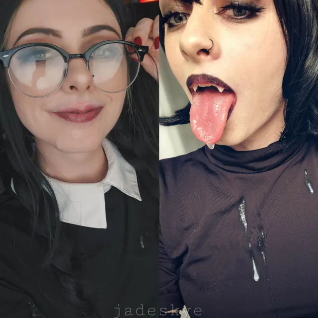 Girls, just wanna eat cummm 🎶 Wednesday Addams and Mavis (Hotel Transylvania)