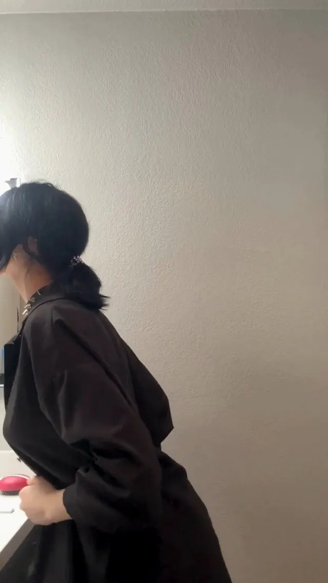 POV: You're spying on a goth girl getting undressed