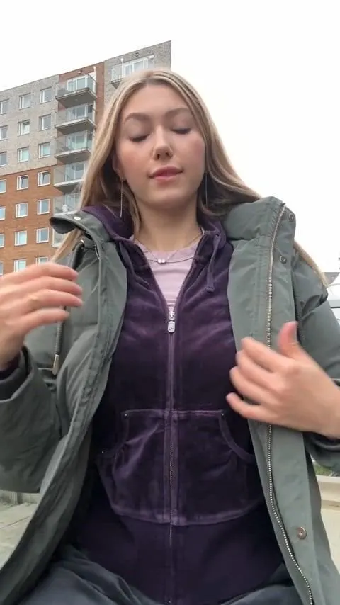 I like to expose my pierced boobs on the street